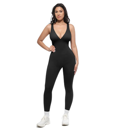 High-Waisted Tummy Control Jumpsuit