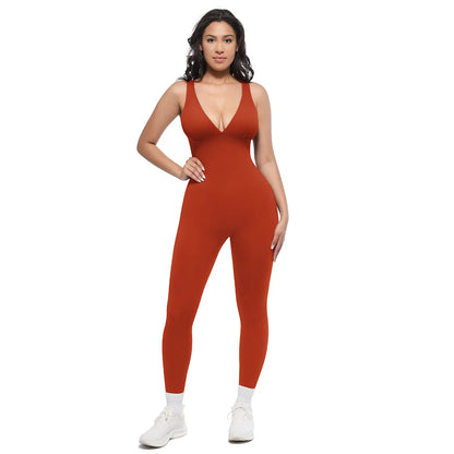 High-Waisted Tummy Control Jumpsuit